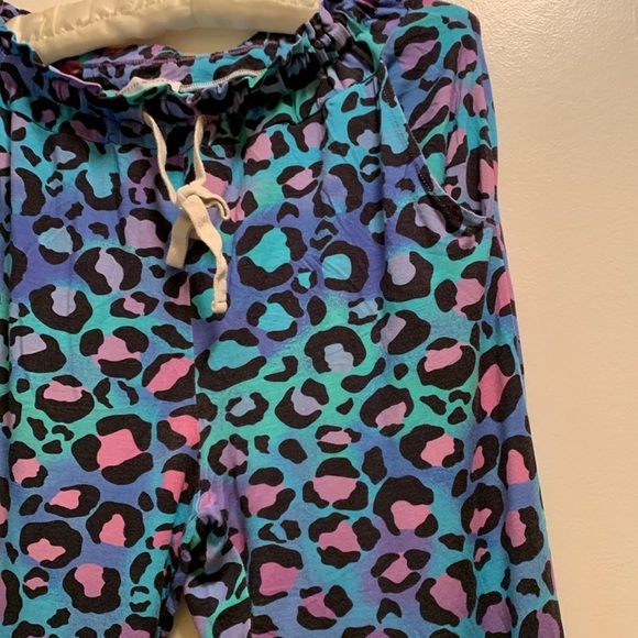 STRIPE & STARE LOUNGE PANT in GALAXY LEOPARD. ****PANTS ONLY**** - Picture 8 of 10